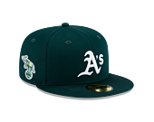 Kšiltovka New Era 59FIFTY MLB Team Side Patch Oakland Athletics Dark Green / White