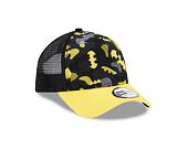 Dětská Kšiltovka New Era 9FORTY Kids A-Frame Trucker DC Print Batman Black / Upright Yellow
