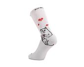 Ponožky RIP N DIP Nermal Loves Socks (White) RND10143