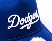 Kšiltovka New Era 9FORTY A-Frame Trucker MLB Team Script Los Angeles Dodgers Dark Royal / White