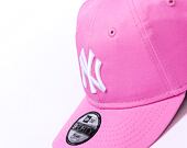 Dětská Kšiltovka New Era 9FORTY Kids MLB League Essential New York Yankees Wild Rose / White