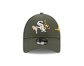 Kšiltovka New Era 9FORTY MLB Koi Fish Chicago White Sox New Olive / Optic White