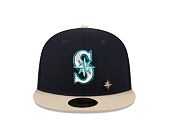 Kšiltovka New Era 59FIFTY MLB "Varsity Pin & Sidepatch" Seattle Mariners