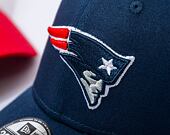 Kšiltovka New Era 39THIRTY NFL Comfort New England Patriots Oceanside Blue / Front Door Red