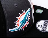Kšiltovka New Era 9FIFTY NFL Sideline 23 Miami Dolphins Graphite