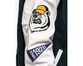 Bunda New Era Lifestyle Varsity Jacket Dark Green / Off White