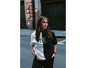 Triko New Era MLB Half striped Oversized Tee New York Yankees Navy / Off White