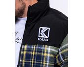Flanelová Péřová Bunda Karl Kani OG Flannel Block Puffer Jacket multicolor