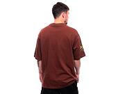 Triko New Era MLB Team Patch Oversized Tee San Diego Padres Cooperstown Brown / Black