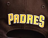 Kšiltovka New Era 9FIFTY MLB Side Patch Script San Diego Padres Dark Brown / Bronze