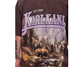 Triko Karl Kani Small Signature Washed Heavy Jersey Landscape Tee brown