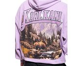 Mikina Karl Kani Small Signature OS Washed Heavy Sweat Landscape Hoodie purple