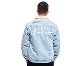 Bunda Karl Kani OG Denim Trucker Jacket light dirty blue