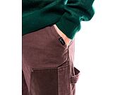 Kalhoty Karl Kani OG Washed Patchwork Carpenter Pants brown/taupe