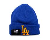 Dětský kulich New Era MLB Kids League Essential Beanie Los Angeles Dodgers Blue Azure / Mellow Yello