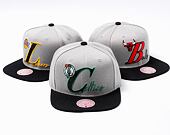 Kšiltovka Mitchell & Ness Top Letter Snapback NBA BOSTON CELTICS Grey