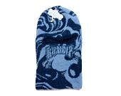 Kukla Rip N Dip Psychedelic Faux Mohair Balaclava (Dark Slate)