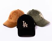 Kšiltovka New Era 9FORTY MLB Cord Los Angeles Dodgers Black / Ash Brown