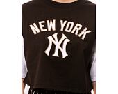 Dámské triko New Era MLB Lifestyle Crop Tee New York Yankees Brown / White