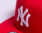 Dětská kšiltovka New Era 9FIFTY Kids MLB League Essential New York Yankees Lava Red / White