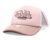 Kšiltovka Von Dutch Soro Foam Trucker Light Pink/White