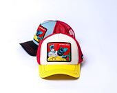 Kšiltovka Capslab DC Comics Trucker - Batman & Robin MEME - White / Red / Yellow