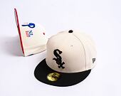 Kšiltovka New Era 59FIFTY MLB Chicago White Sox Retro - Cream White / Black