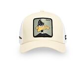Kšiltovka Capslab - Trucker Looney Tunes - Daffy Duck - Cream / White