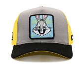 Kšiltovka Capslab - Trucker Looney Tunes - Bugs Bunny - Yellow / Grey