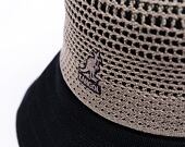 Klobouk Kangol - Double Mesh Lahinch - Warm Grey/Black