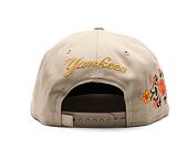 Kšiltovka New Era - MLB Floral 9FIFTY - NY Yankees - Stone / Yellow