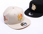 Kšiltovka New Era - MLB Floral 9FIFTY - NY Yankees - Stone / Yellow