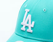 Dámská Kšiltovka New Era - MLB League Essential 9FORTY - LA Dodgers - Teal / White