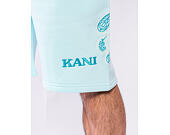 Kraťasy Karl Kani - Retro Paisley Sweat Shorts - Turquoise