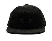 Kšiltovka Oakley - Ellipse Corduroy  Hat - Blackout