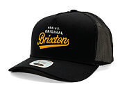 Kšiltovka Brixton - Postal C Netplus Mp Trucker Ha - Black/Black