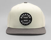 Kšiltovka Brixton - Oath Iii Snapback - Charcoal/Off White