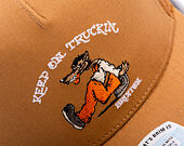 Kšiltovka Brixton - Stride C Np Mp Trucker Hat - Washed Copper/Washed Copper