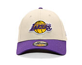 Dětská Kšiltovka New Era - NBA Color Block 9FORTY - LA Lakers - Stone / Purple
