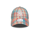 Dámská Kšiltovka New Era - MLB Check 9FORTY - NY Yankees - Pink Lift / White