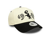 Kšiltovka New Era - MLB Paisley Bandana 9FORTY A-Frame - Chicago White Sox - Cream / Black