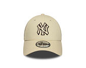 Kšiltovka New Era - MLB Team Outline 9FORTY - NY Yankees - Cream / Burgundy