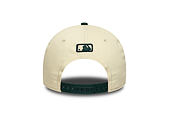 Kšiltovka New Era - MLB WS Patch Retro 9FORTY M-CROWN - Oakland Athletics - Cream / Dark Green