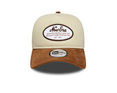 Kšiltovka New Era - Western Oval Patch Foam 9FORTY Trucker - Stone / Auburn