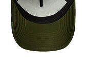 Kšiltovka New Era - Western Oval Patch Foam 9FORTY Trucker - Stone / Woodland Camo