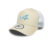 Kšiltovka New Era - F1 Seasonal POP 9FORTY Trucker - Alpine Racing - Stone