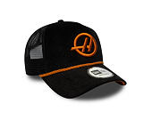 Kšiltovka New Era - F1 Cord 9FORTY Trucker - Haas Formula 1 - Black