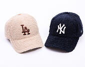 Kšiltovka New Era - MLB Borg Teddy Fleece 9FORTY - LA Dodgers - Cream