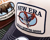 Kšiltovka New Era - Animal Oval Patch 9FORTY Trucker - Navy / Cream