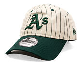 Kšiltovka New Era - MLB Pinstripe 9TWENTY - Oakland Athletics - Dark Green